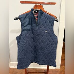 Southern Marsh Quilted Vest in Navy Blue
